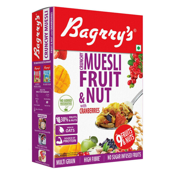 Bagrrys Muesli Crunchy Fruit Nut with Cranberries