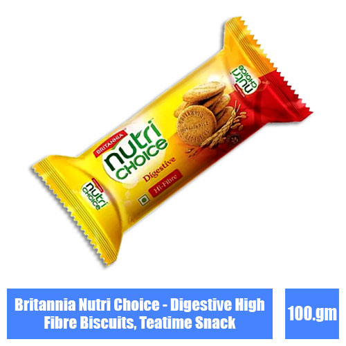 Britannia Nutri Choice – Digestive High Fibre Biscuits, Teatime Snack ...