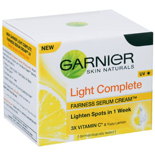 New Garnier Skin Naturals Light Complete Fairness Serum Cream 45 gm