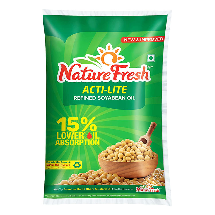 Nature Fresh Refined Soyabean Oil-1 ltr (Pouch)