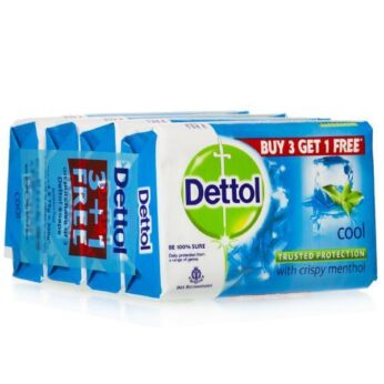 Dettol Cool Soap 1 Unit (125 Gm x 4)-(1Set)