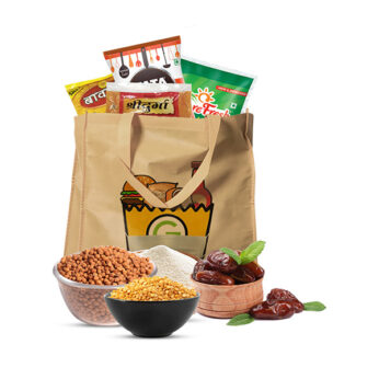 Grocia Ramadan (Ramzan) Pack – 940₹ | Refine Oil (Nature Fresh)+Durga papad+Chini+Lazizo Khajoor+Besan+Suji+Mix Chips+Chana+Matar+Aata+Arhar Dal+Chana Dal+Masoor Dal+Tata Salt