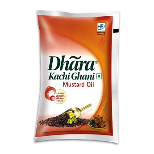 Dhara Mustard Oil 1 litter Pouch