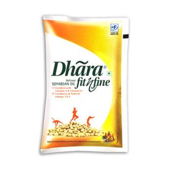 Dhara Soyabean Refined Oil – 1 litter Pouch