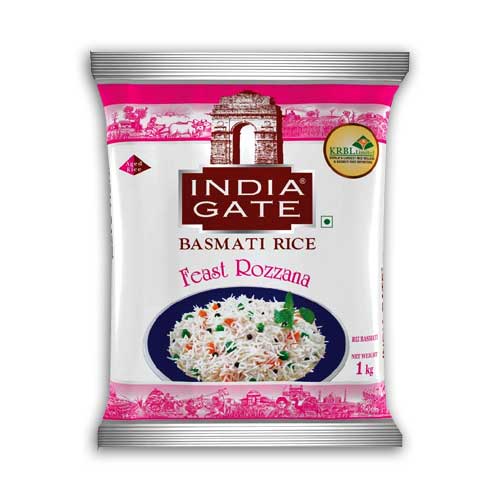 India Gate Basmati Rice Feast Rozzana Rice 1 kg