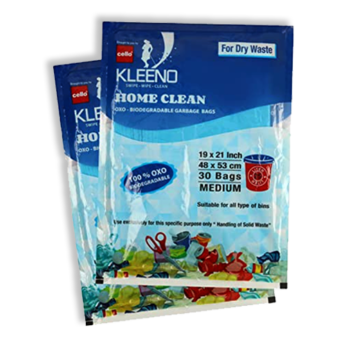 Cello Kleeno Home Clean Biodegradable Garbage Bags (Medium) – 30 Bags Packet